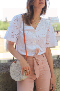Pantalon Mitya - longueur 7/8 - rose poudré
