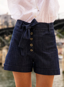 Short Sasha - brut - coton bio certifié GOTS