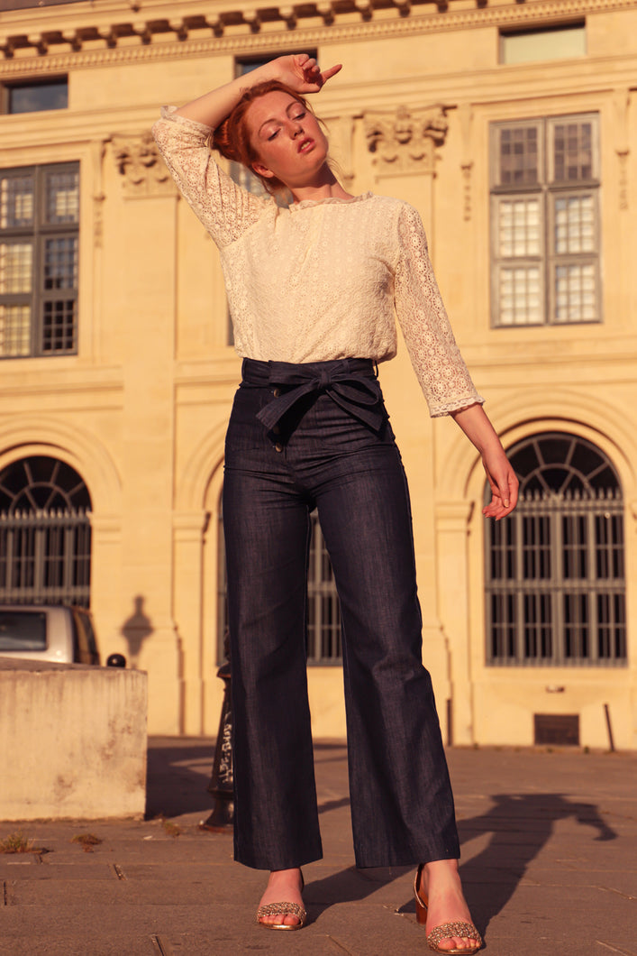Pantalon Misha - long - denim brut