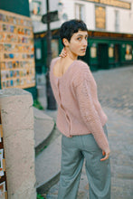 Gilet Evdokiya - kid mohair et soie - tricoté main - sur précommande