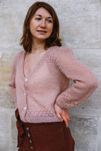 Gilet Evgeniya - kid mohair et soie - tricoté main - sur précommande