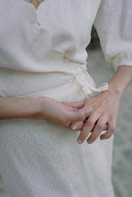 Robe Sofia - crème vanille - viscose upcyclée - Made in France