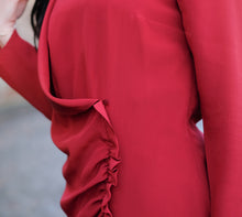 svetlana k dress athenes robe chic parisien look effortless raffine naturel parisienne rouge zoom