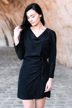 svetlana k dress athenes robe chic parisien effortless raffine naturel parisienne bleu nuit debout